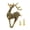 Aged Color-1PCS, variant on Metal Deer Cabinet Handle with Antler Detail, Decorative Opening Fitting for Wardrobes, Cabinets, and Furniture Drawers
