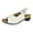 White, variant on Jsaierl Chunky Heel Sandals for Women Casual Summer Peep Toe Sandals Comfortable Hollow Out Sandals Trendy Beach Sandal Size 9.5