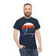 thumbnail image 7 of Chicago Skyline Shirt Blue Orange - Unisex Heavy Cotton Tee Shirt, 7 of 7