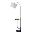 thumbnail image 5 of Teamson Home Danna Arc 65" Floor Lamp with Table and USB Port, White, 5 of 10