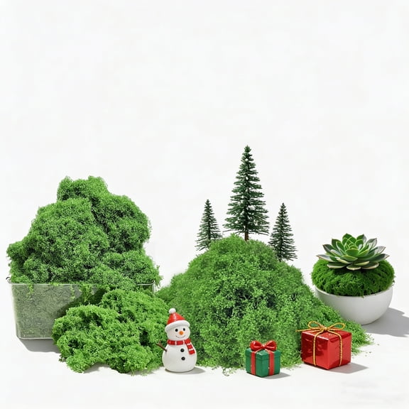 FSZNKJ Artificial Green Faux Moss – 500g Bulk for Large-Scale Garden, Wedding & Event Decor, Eco-Friendly, Low Maintenance Faux Moss for DIY Projects & Commercial Use