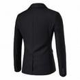 thumbnail image 4 of ZCFZJW Mens Blazers Slim Fit Business Casual Men Suit Sport Coat One Button Travel Blazer Lightweight Suit Jacket Black M, 4 of 4
