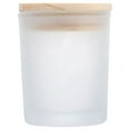 thumbnail image 1 of Glass Candle Jar with Bamboo Lid Empty Candle Tin Making Candles Glass Jar, 1 of 8
