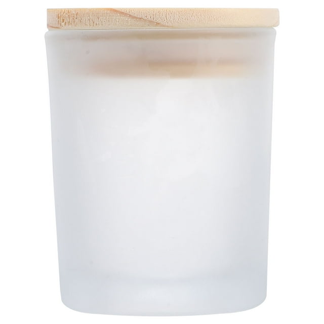 Glass Candle Jar with Bamboo Lid Empty Candle Tin Making Candles Glass Jar