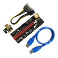thumbnail image 1 of Adaptador PCIe Riser Extensor Minería 1X-16x Extensor GPU Riser USB 3.0 Cordón azul perfke Cable Express Risers, 1 of 8