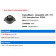 thumbnail image 2 of Engine Mount - Compatible with 1994 - 1998 Mercedes-Benz SL500 1995 1996 1997, 2 of 2