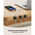 thumbnail image 2 of 8 Pack Cord Organizer Holder,Costop Strong Adhesive Desk Cable Management Magnetic Easy Open,Organize Phone Charging Cords Wire Holder Organizer Neatly for Home,Office,Car,Desk,Nightstand, 2 of 8