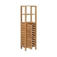 thumbnail image 4 of Riverbay Furniture Transitional Bamboo Tower with 5 Spacious Shelves in Brown, 4 of 13