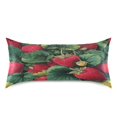 thumbnail image 2 of Satin Pillowcase Home Luxury Envelope Pillowcases Soft And Smooth Strawberry-Print, 2 of 6