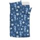 thumbnail image 1 of Juego de cama con estampado de conchas de caballito de mar, 1 of 5