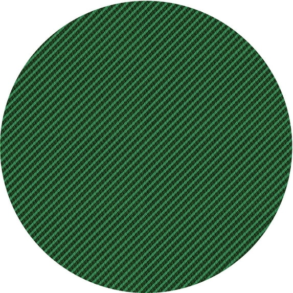 Ahgly Company Indoor Round Patterned Dark Forest Green Area Rugs, 3' Round