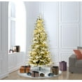 thumbnail image 4 of Vickerman 6.5' x 42" Flocked Kamas Fraser Tree, Warm White Low Voltage 3MM LED Lights., 4 of 4