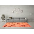 thumbnail image 3 of Ahgly Company Indoor Rectangle Abstract Orange Modern Area Rugs, 3' x 5', 3 of 4