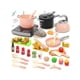 thumbnail image 1 of CUTE STONE Play Kitchen Accessories Set, Kids Cooking Toys Set with Play Pots and Pans, Electronic Induction Cooktop with Sound & Light, Cookware Uten, 1 of 5