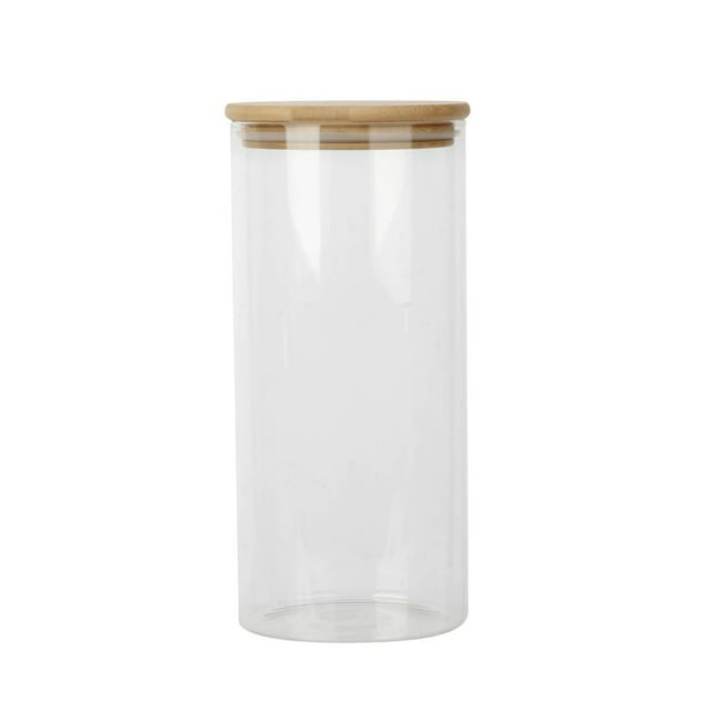 Frasco de Vidro con Tapa Mainstays de Bambú de 1.5 l