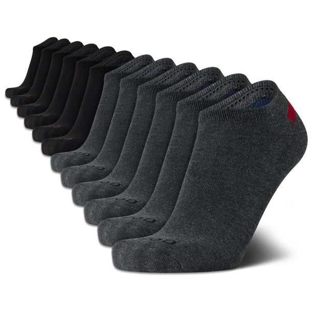 Pack de 12 Medias Deportivas Tobilleras IZOD para Hombre Talla 6-12.5