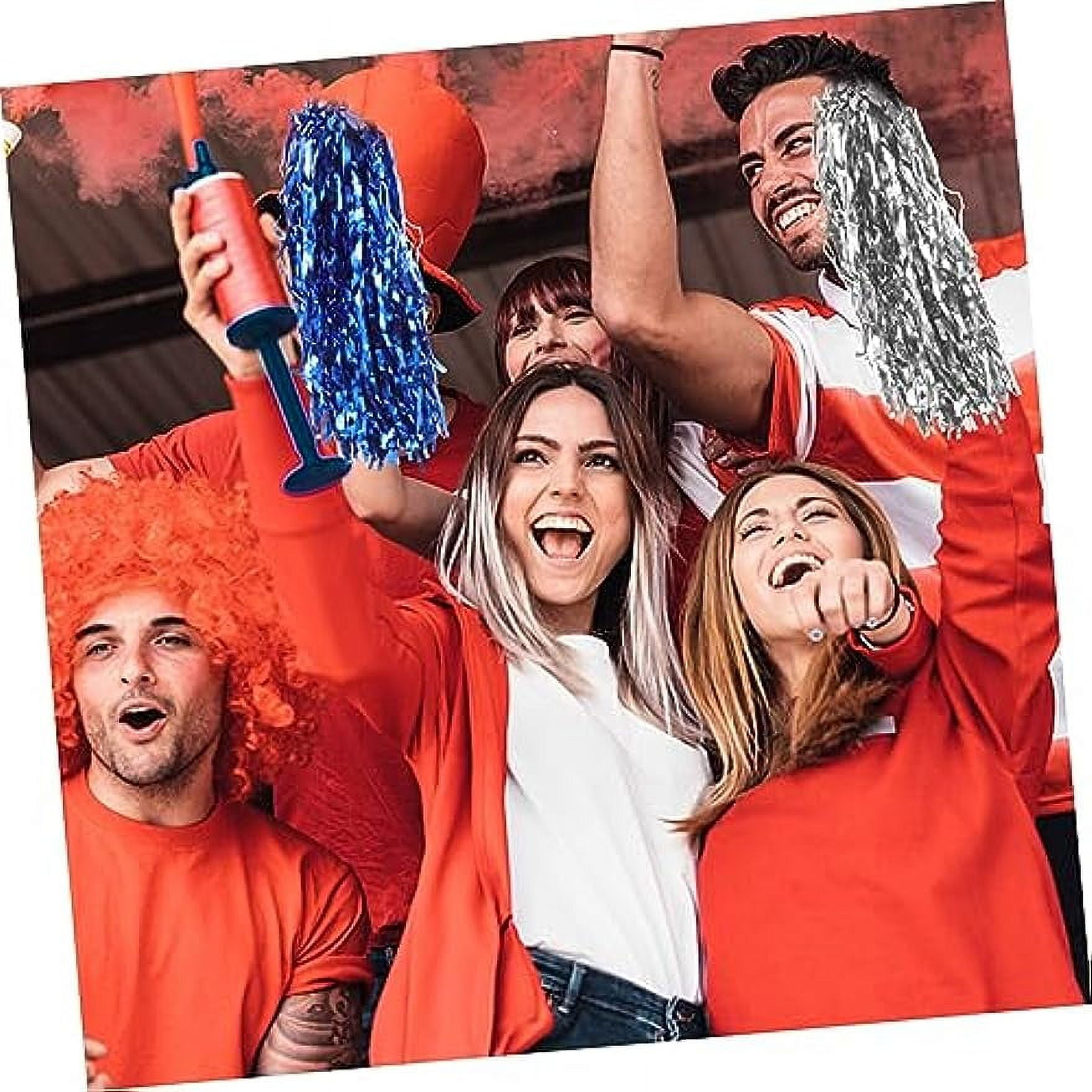 LINLIN 10Pcs Cheering Pompoms pom poms Cheerleading Cheerleader pom poms Sports Meeting Prop Outdoor Cheerleader Prop Bouquet Hand Flower Colored Balls Straight Handle Long Accessories