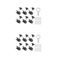 thumbnail image 2 of QualitChoice 6piece Durable Aluminum Door Lock - Universal And Multi-purpose Security Solution Window Lock Black 60*25*25mm 2Set, 2 of 6