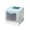 Blue, variant on PrimeGo Enclosed Cat Litter Tray Extra Large Cat Litter Box with Lid And Drawer Anti-splash Hop-In Cat Toilet Includes Cat Litter Scoop for Large Cats Potty Training Odor Control