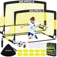 thumbnail image 1 of Goles de fútbol MUROZA Kids de 4 x 3 pies con balón de fútbol, paquete de 2 conos, 1 of 8
