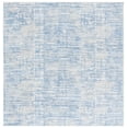 thumbnail image 2 of SAFAVIEH Bayside York Abstract Polyester Machine Washable Area Rug, Ivory/Blue, 6'7" x 6'7" Square, 2 of 13