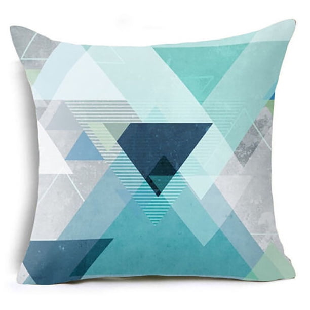 Teissuly 18 x 18inch Geometric Design Pillow Case Waist Cushion Cover Sofa Home Decor Teissuly WER202312141072