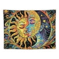 thumbnail image 5 of Shiartex Sun and Moon Tapestry Psychedelic Mystic Floral Tapestry Hippie Boho Flower Plants Wall Tapestry Vintage Aesthetic Tapestry Wall Hanging for Bedroom 50x40inch, 5 of 6