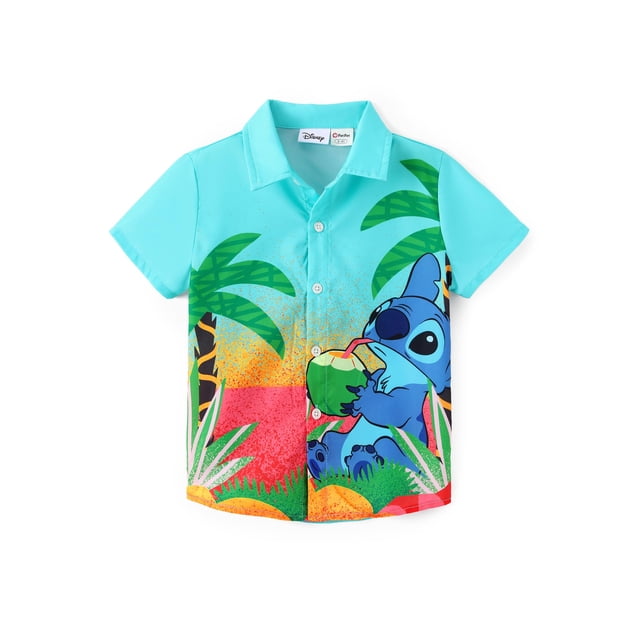 Camisa Disney Lilo & Stitch Hawaiian para niños de 6 a 7 años