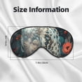 thumbnail image 5 of Fuzoiu Moon Flower White Owl Print Sleep Masks,Eye Masks with Adjustable Strap for Sleeping,Night Eye Shade for Women Men,Eye Cover for Full Night's Sleep, Travel and Nap, 5 of 7
