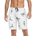 thumbnail image 6 of Yoga Italian Greyhound Dog Pattern Mens Pajama Pants Shorts Sleepwear Lounge Men's Pajama Bottoms Gift for Family, 6 of 7