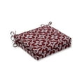 thumbnail image 2 of Pillow Perfect 612461 20 x 20 x 3 in. Outdoor & Indoor Aspidoras Apple Squared Corners Seat Cushion, Red - Set of 2, 2 of 2