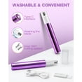 thumbnail image 2 of Recortadora de vello nasal AREYZIN para mujer, recargable con USB-C, color morado, 2 of 6