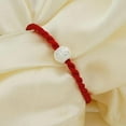 thumbnail image 4 of TINGYI Chinese Feng Shui Lucky Red String Rope Hand-woven Pieces With Silver Beads 2 PACKS, 4 of 8