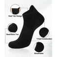 thumbnail image 6 of Loritta Ankle Socks for Men, Running Low Cut Socks Athletic Size 8-10 Socks for Men Black, 12 Pairs, 6 of 7