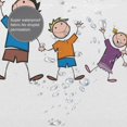 thumbnail image 4 of Comic Family Characters Pattern Shower Curtain, Cartoon Boy Girl Waterproof Bath Curtains for Bathroom Decorations, 72 x 72 inches, 4 of 7