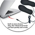 thumbnail image 2 of homeholiday USB Heated Shoe Insole Washable Trimmable Thermal Shoe Insert Heating EVA Insoles Size 35-39, 2 of 9