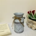 thumbnail image 4 of Maceta vintage de hierro para flores, cubo de flores rústico, cubo de Metal, florero decorativo, maceta para jardín, sala de estar, decoración de mesa, 4 of 8