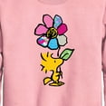 thumbnail image 2 of Peanuts - Woodstock With Flower And Pattern - Toddler And Youth Crewneck Fleece Sweatshirt, 2 of 5
