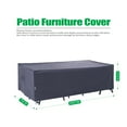 thumbnail image 2 of F&J Outdoors Waterproof Outdoor Table Cover 102"(W)×74"(D)×27.5"(H), 2 of 7