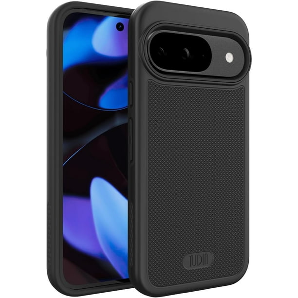 TUDIA Funda MergeGrip para Google Pixel 9/Pixel 9 Pro, Protección Resistente, Color Negro Mate