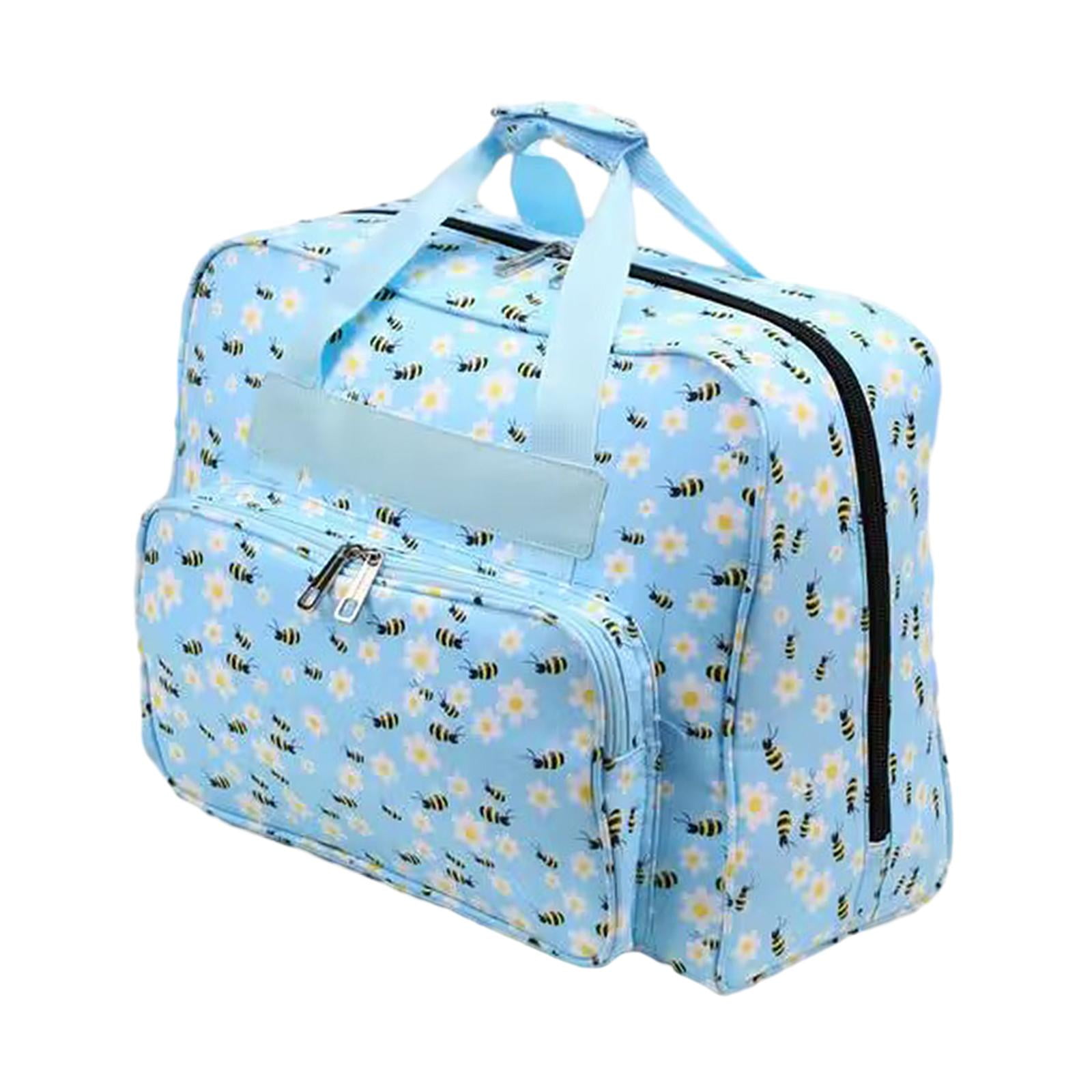 HOMYL Knitting Bag Yarn Tote Crochet Tote with Carry Handle Portable Crochet Organizer C