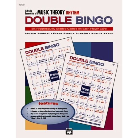 Music Listening Bingo - Alfred's Essentials of Music Theory Rhythm, Double Bingo
