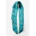 thumbnail image 2 of Bimba Blue Vector Design Damask Printed Pure Silk Scarf Neck Wrap Summer Hair Bandanas For Women 40 x 80 Inches, 2 of 6