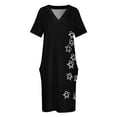 thumbnail image 4 of Vestido holgado con bolsillos Heartagram Shower (blanco) para fiesta de graduación, ropa de mujer, mono de verano para mujer, vestido de mujer, verano 2025, 4 of 7