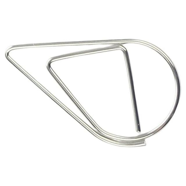 VONKY 30 Pieces Paper Clip Cute Water Drop Shape Simple Style Solid Color Office School Note Book Photo Clamp Bookmark Silver
