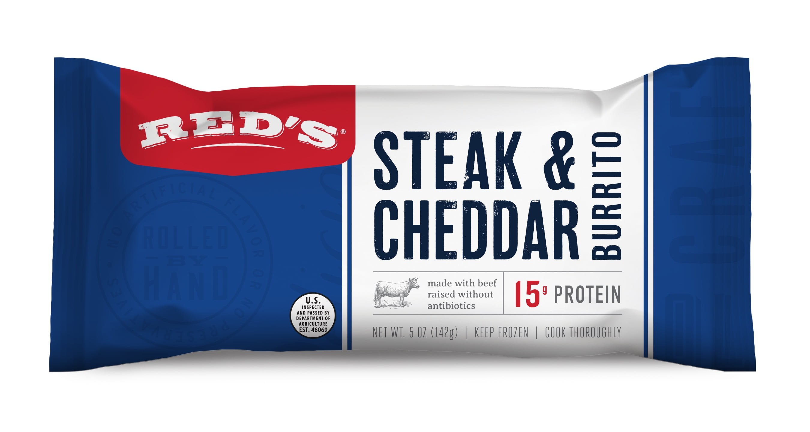 Red's Steak and Cheddar Burrito, 5 oz (Frozen) Walmart Inventory