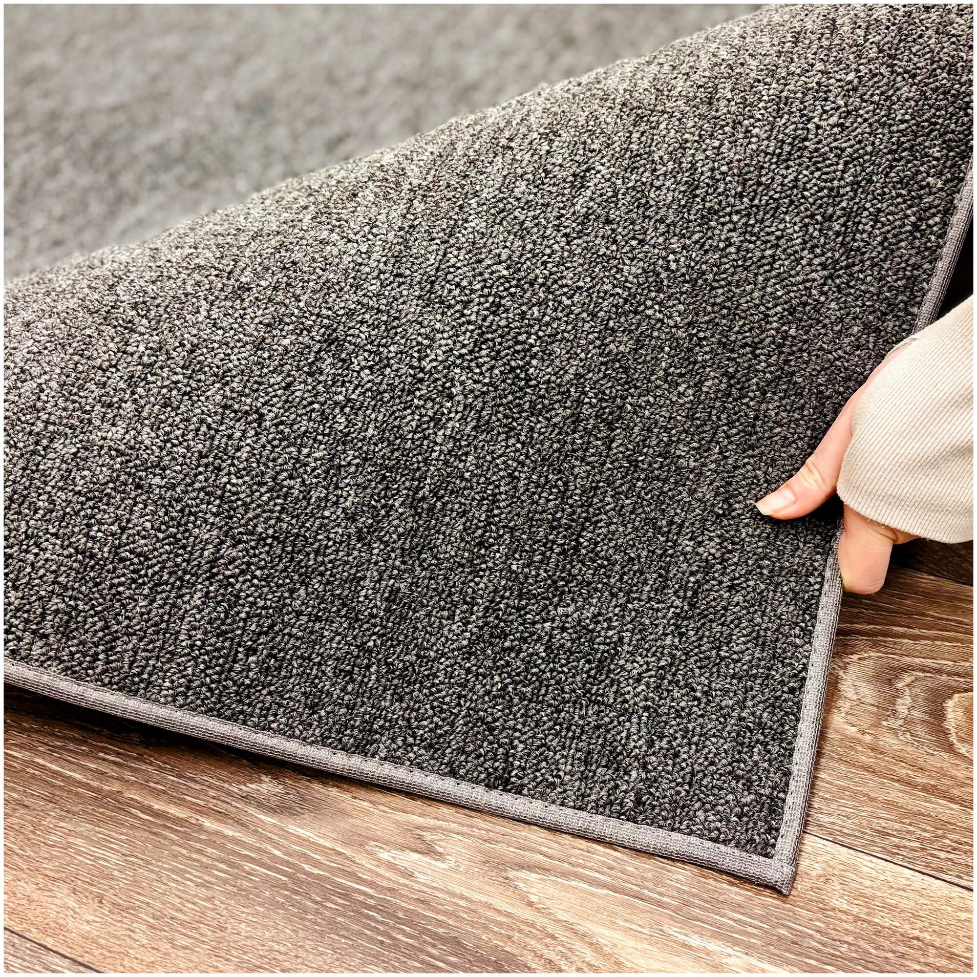 Koeckritz Rugs Charcoal 2'x10' Standard Area Rug for Indoor or Outdoor Living Spaces
