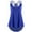 Blue, variant on Hauaitttt Ladies' Bandages Sleeveless Vest Top High Low Tank Top Notes Strappy Tank Tops 3x Size Tops Slim Women Athletic Graphic Tops for Women Back The Top Women Beach Tops for Women with Sayings