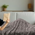 thumbnail image 3 of Birds Soft Flannel Fleece Throw Blanket, Silhouette of Flying Resplendent Quetzal Bird Among Vertical Branches, Cozy Plush for Indoor and Outdoor Use, 70" x 90", Ivory Taupe and Dimgrey, by Ambesonne, 3 of 5