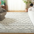 thumbnail image 2 of SAFAVIEH Arizona Teagan Geometric Shag Area Rug, Ivory/Slate, 8' x 10', 2 of 8